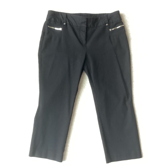 SALE!!! 🏷️ Alfani Petite Skinny Zip Pocket Capri Pants - 8P - Picture 1 of 3